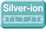Air purification filter with silver ionization